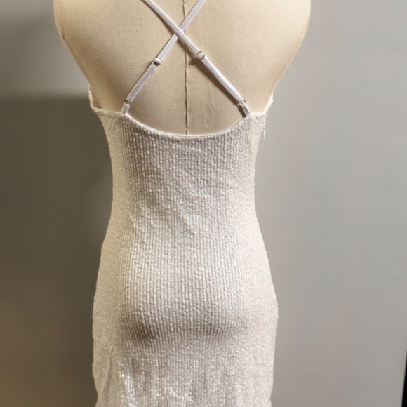 Sequin Glitter Sleeveless Bodycon Mini Dress new without tag - Picture 3 of 4